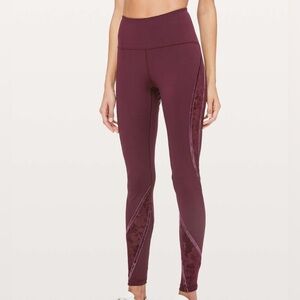 Lululemon Wunder Under High-Rise Tight* Flocked 28" Legging Dark Adobe